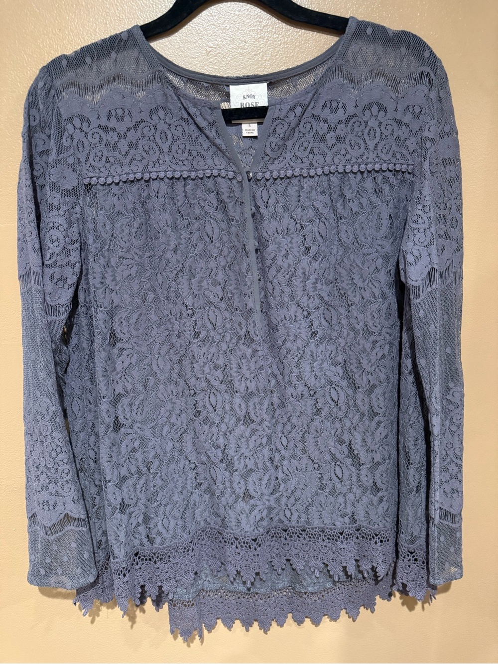 Blue Lace Blouse
